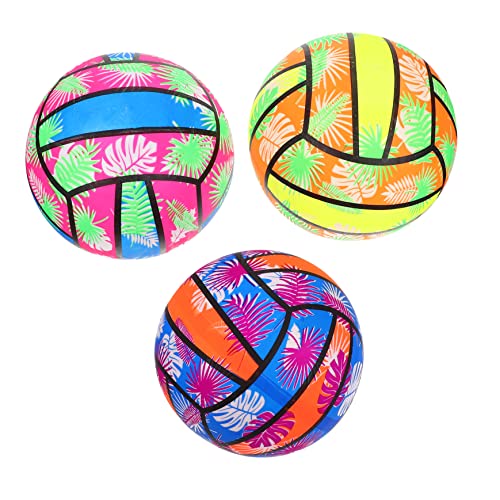 QUMIIRITY 3St der Ball Kinder Beachvolleyball wasserdichter Billardball Volleyball-Partygeschenke Spielzeug für Kinder kinderspielzeug aufblasbare Volleybälle Beachvolleyball im Sommer PVC