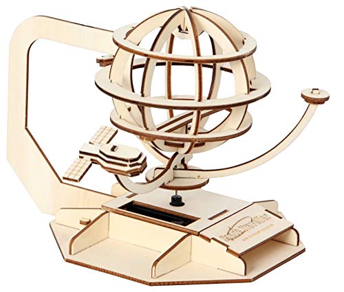 SOL-EXPERT group 26780 - Solar Satellit, Bausatz, Holz, Natur
