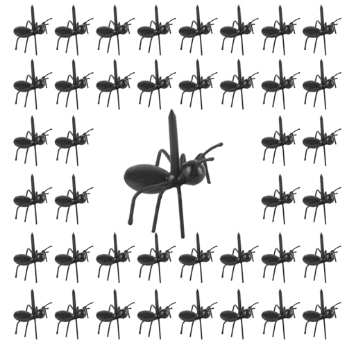 Ameisen Zahnstocher, 60 Stk Ant Obst Gabel, Kreative Food Forks, Fruit Picks, Wiederverwendbare Ameisenfutter Picks für Snack Dessert Gebäck Hochzeit Geburtstags Party Frucht Gabel Zahnstocher