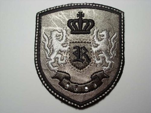alles-meine.de GmbH Schulorden 5,5 cm * 6,3 cm Bügelbild Ritter Orden Prinz König Wappen Aufnäher Applikation Patch Ritterorden Emblem