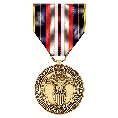 MEDALS OF AMERICA EST. 1976 Armed Forces Gedenkmedaille im Ruhestand, Bronze, Einheitsgröße