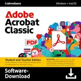 Acrobat Classic Student |PDF's erstellen, bearbeiten, signieren und teilen |3-Jahreslizenz│PC/Mac│Digital Download