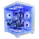 Gaming PC White | GeForce RTX 4060 | Intel XEON 10 Kerner | RGB Lüfter mit Fernbedienung | Wasserkühlung | SSD | Windows 11 | WLAN (128GB RAM 2TB SSD)