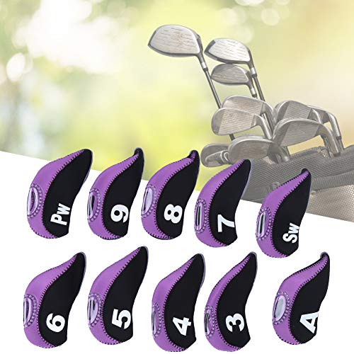 KIMISS 10-teiliges Universelles Weiches Putter-Abdeckungs-Set – Neopren-Material mit Nummerierter Markierung für Sc-freien Schutz bei Outdoor-Reisen