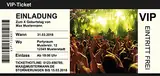 40 bis 150 Einladungskarten Geburtstag, diverse Motive, zum selber Bedrucken, professionelle Vorlagen, originell, witzig, individuell (60 Motiv Konzertticket)