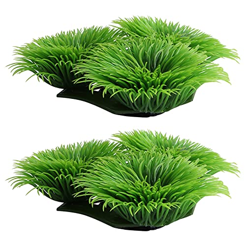 HOUDERCO 2St Betta-Laichnest Aquarium Blattbett Aquarienpflanzen Fische laichen Blätter Fischzuchtanlagen plastikteller plasteteller Plastikblätter für Aquarien Simulation Aquarienblätter