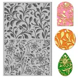 CHGCRAFT Abstrakte Blumenblätter Polymer Ton Texturblätter Pflanzen Gummi Ton Texturblätter Ton Textur-Matratze Werkzeug für DIY Schmuck Herstellung Handwerk und Druckmuster