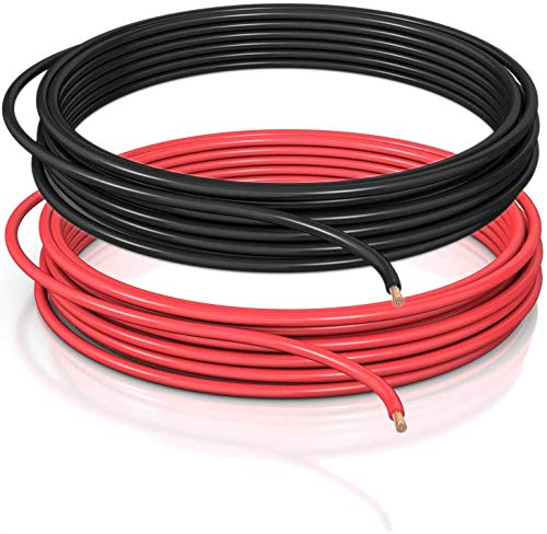 DCSk Fahrzeugleitung - 1,5mm² - 10m - FLRY B asymmetrisch - 1.5 mm² - KFZ Kabel Litze - Set Farbe rot/schwarz - 1 5mm2
