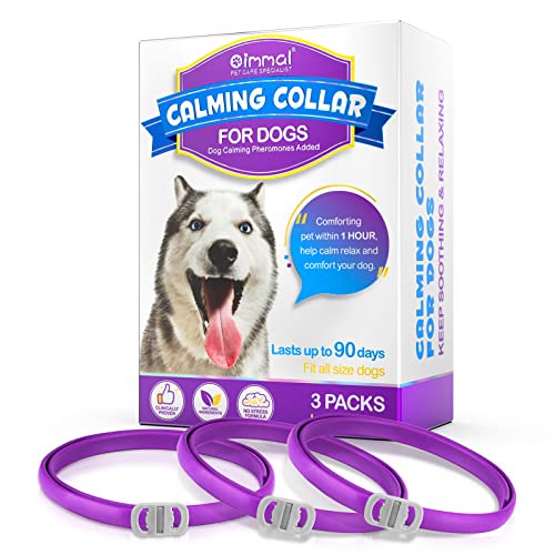 Halsband Hund für Hund 3Pcs, Einstellbares Design Pheromon eingebettetes beruhigendes Halsband für Angst, Adaptil für Hunde Halsband, beruhigungshalsband für Hunde, 18.9 Zoll