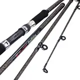 Sougayilang Karpfen Angelrute, Porable High Carbon 4 Pc Rohlinge Karpfen Angelrute für Reisen Süßwasser Salzwasser Angeln