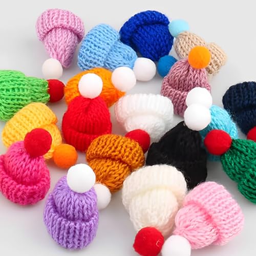 Tcnzdy 20 Stück Sorgenwürmchen Zubehör, Glückswürmchen Zubehör, Geeignet Zum Verkleiden Von Accessoires und Hinzufügen Von Weihnachtsatmosphäre, Schön und Multifunktional Sorgenwürmchen