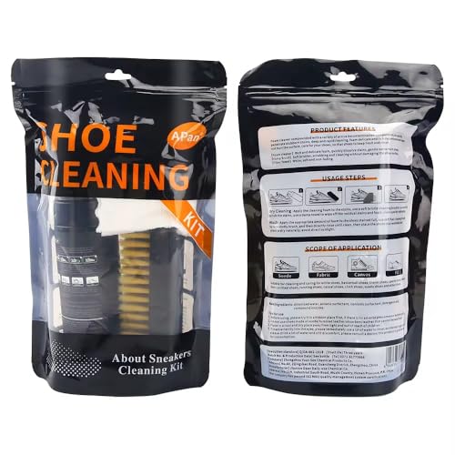 FeRey Tools Sneaker Reiniger Set – Schuhreiniger & Sneaker Cleaner für Wildleder, Nubuk, Suede & StoffSchuhputzmittel inkl. Bürste & Mikrofasertuch Sneaker Schuhreiniger Set 150ml