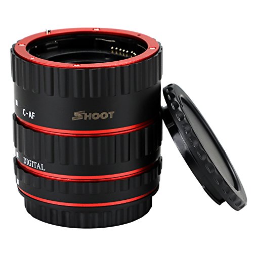 SHOOT AF Autofokus Makro Verlängerungsröhrchen Set für Canon EOS EF EF ESEN Objektiv DSLR Kameras 1100D 700D 650D 600D 550D 500D 450D 400D 300D 300D 100D 70D