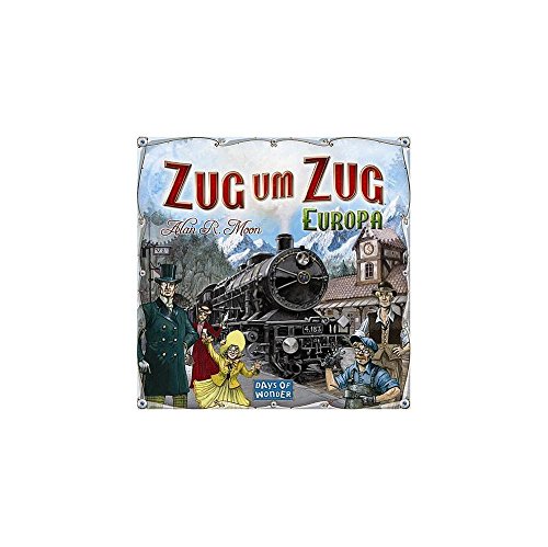 Days of Wonder, UNbox Now, Zug um Zug – Europa, Grundspiel, Familienspiel, Brettspiel, 2-5 Spieler, Ab 8+ Jahren, 45+ Minuten, Deutsch