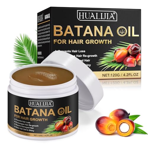Batana öl für Haare Kaltgepress, Reines Batanaöl aus dem Honduranischen Regenwald, verhindert Haarausfall, erhöht die Haardichte, Repariert Trockenheit, Männer und Frauen, 4 oz