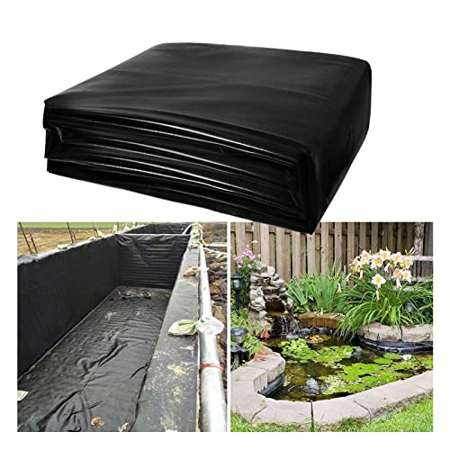 Großer PVC-beschichteter Stahlrahmen, Aquarienteich mit klarem Sichtfenster, ideal für Koi/Goldfisch, Garten, Blau, 1,5 m