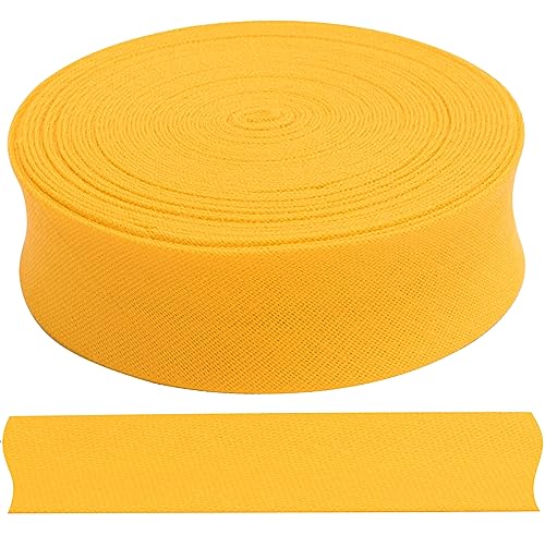 AERZETIX - C68026 - Dekoratives Schrägband 4.5 Meter x 18 mm - Farbe gelb - aus Polyester/Baumwolle
