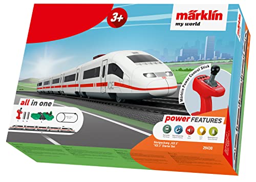 Märklin My World Startpackung “Ice 3” - elektrischer Hochgeschwindigkeitszug 63 cm mit Fernsteuerung ab 3 Jahren