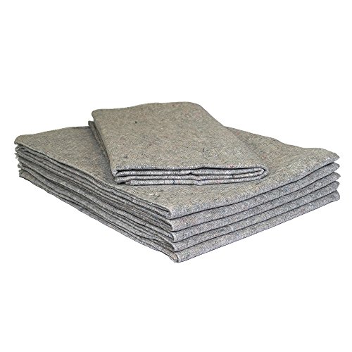 KK Verpackungen® Umzugsdecken 150 x 200 cm | 6 Stück, Strapazierfähige Möbeldecken für den Umzug | Packdecken aus Industriequalität zum optimalen Schutz Ihrer Möbel