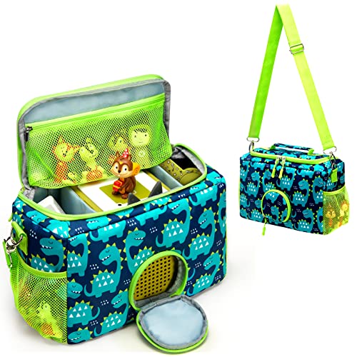 MaidMAX Toniebox Tasche Transporttasche für Toniebox Starter Set und Tonies Figuren, Kopfhörer, Ladestation und Zubehör mit Reißverschluss und Verstellbarer Riemen - Nur Tasche