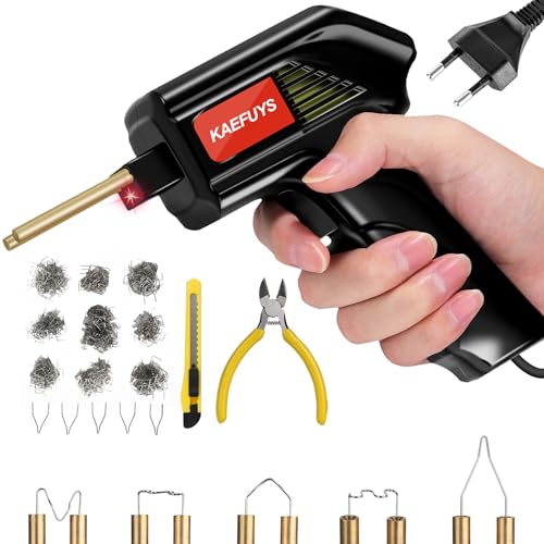 KAEFUYS Kunststoff Schweißgerät 170W 2 in 1 Auto Stoßstange Reparaturset mit 805PCS 7 Arten Klammern Hot Hefter Schweißer Reparatur Set kunststoff Schweißen Maschine für Auto Stoßstange Kajak