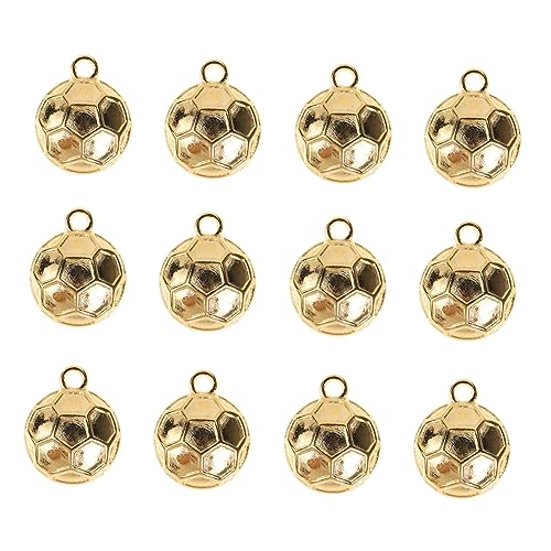 BESPORTBLE 100st Fußball Zubehör Selber Machen Anhänger Für Halsketten Zubehör Zum Selbermachen Sportdekor Charm Zur Schmuckherstellung Charme Metall Legierung Halterung 3d
