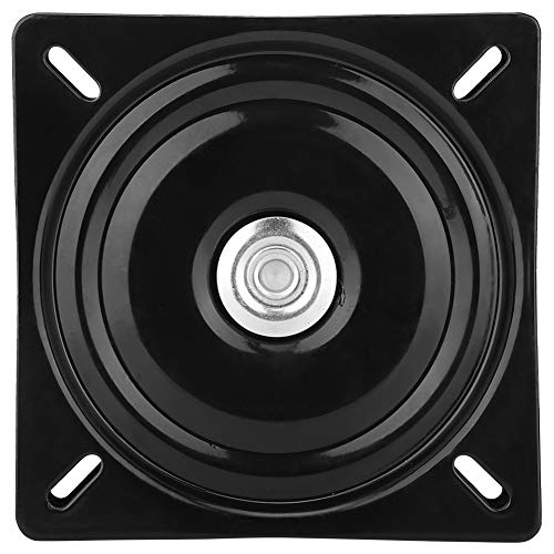 Drehscheibe Drehteller Sitzdrehbasis 360° Drehbarer Lazy Susan Lager Drehender Galvanisierter Stahl für Küchen-Zähler-Kabinette TV-Schreibtisch Turntable Bearing (Schwarz 8 Zoll dick)