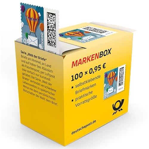 DEUTSCHE P0ST 100x 0,95€ Briefmarken selbstklebend, für Standardbriefe bis 20g & Postkarten