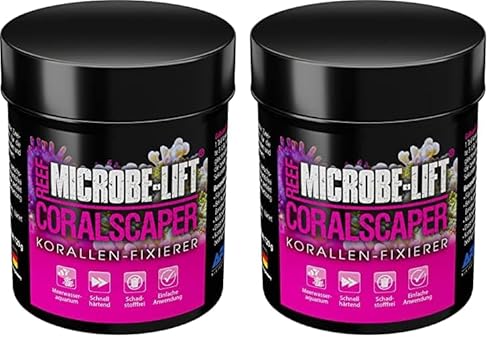 ARKA Coralscaper - 120g - 2K-Silikon Korallenfixierer - Sicher & dauerhaft Korallen befestigen in Meerwasseraquarien, ergiebig und einfach in der Anwendung (Packung mit 2)
