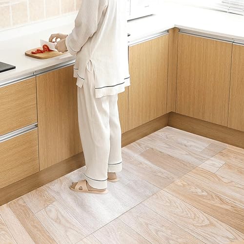 Transparente Stuhlmatte, 2 mm dick, PVC-Bodenschutz, kratzfeste Holz-/Fliesenschutzmatte, 30 x 60 cm, 40 x 80 cm, 80 x 120 cm, 120 x 200 cm, ideal für Zuhause und Büro