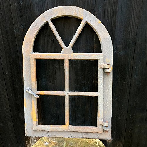 Antikas | Stallfenster zum Öffnen | 57,5 cm x 39,5 cm | Gusseisen Fenster in antik-ländlichem Design