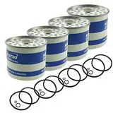 KATSU Diesel Kraftstofffilter Filterelement 4 Stück für CAV296 Dieselmotor Kraftstofffilter Wasserabscheider Ersatz Marineboot Schnellboot Traktoren Marine elektrische Generatoren