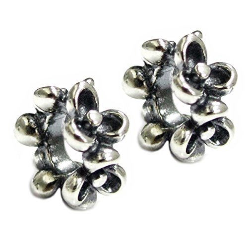 Queenberry Abstandshalter aus Sterlingsilber, Gänseblümchen-Design, europäischer Stil