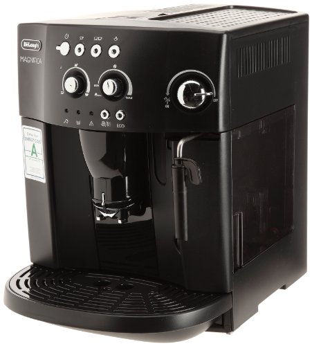 De'Longhi Magnifica S ECAM22.140.B, Vollautomatische Bean-to-Cup-Kaffeemaschine, Benutzerfreundliches Bedienfeld, Anpassbares Aroma und Menge, Manueller Milchaufschäumer, 2-Tassen-Taste, Schwarz