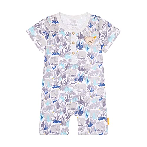 Steiff Baby - Jungen Spielanzug Baby und Kleinkind Unterwäsche Satz, Bright White, 86 EU