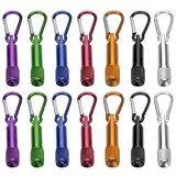14Pcs Mini Taschenlampe Schlüsselanhänger, LED Schlü Sselanhänger Taschenlampe Aluminium Kleine, Handlampe/Taschenlampe Kinder für Outdoor Camping Radfahren Kindergeburtstag [Energieklasse A+++]