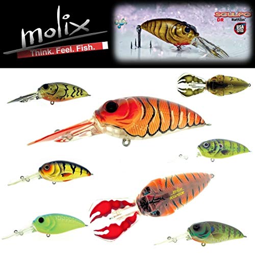 Molix – sculpo DR Rattlin 55 USA, Farbe Mud Craw, Größe 14 gr
