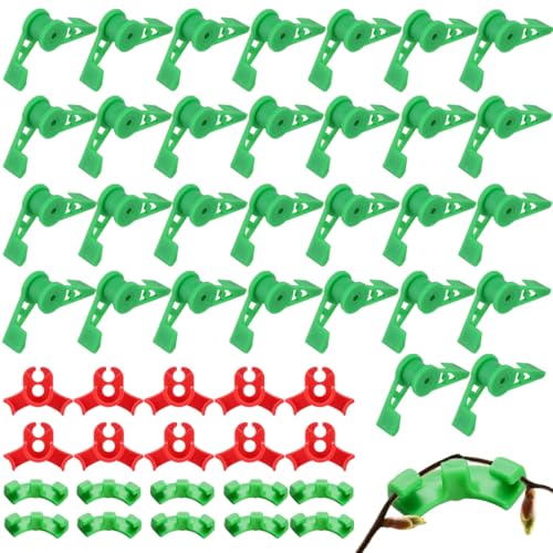 MOLZINY 40 Stück Pflanzenbieger Wachstum Bieger Clips 90 Grad Pflanzenstützclips Verstellbar Pflanzenbieger für Pflanzenzweige Plant Training Biege Clips Zum Biegen von Ändern der Wuchsrichtung