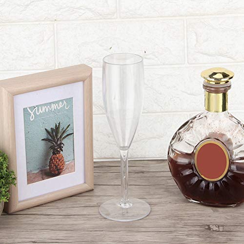 Qukaim Bar Supplies Acryl-Weinglas, Champagnerkelch, Cocktailbecher, Hochzeit, Party, Bar, Zubehör, transparent, 237 ml, 2 Stück SKU_8857