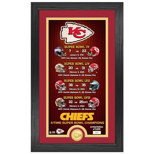 Highland Mint Kansas City Chiefs 4 x Super Bowl Legacy Coin Bild