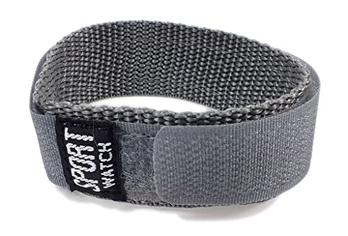 Minott Uhrenbänder EU-21520 Textilband Grau (21) Streifen, Streifen