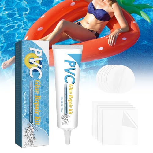 Rakiuty PVC Reparaturset Repariert,Pool Reparaturset,Wasserdicht Luftmatratze Reparaturset 2025,60ml