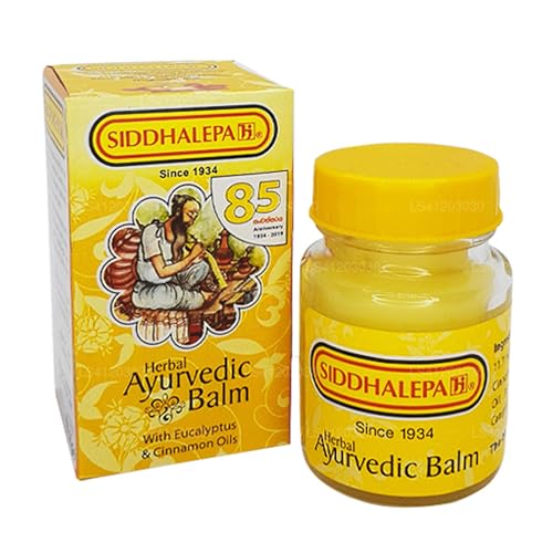 Siddhalepa Ayurveda Herbal Natural Kräuterbalsam häufige Kopfschmerzen und Schmerzen 50g
