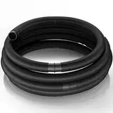 Wiltec Poolschlauch 15 m ⌀38 mm, Schwimmbadschlauch mit Muffen, Pumpenschlauch für Schwimmbecken, Saugschlauch, Solarschlauch