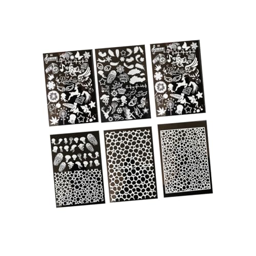 SEWACC 6 Blätter Füllstoff aus Epoxidmaterial bastelmaterial bastel Materialien bastelbedarf verkleidungsaccessoires Weiße Epoxidmaterialien Aufkleber Epoxidzubehör DIY Epoxid