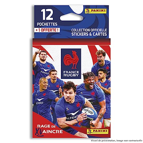 Panini 004729KBF13 Französische Rugbymannschaft zur Besiegung Blister 12 Hüllen + 1 Gratis