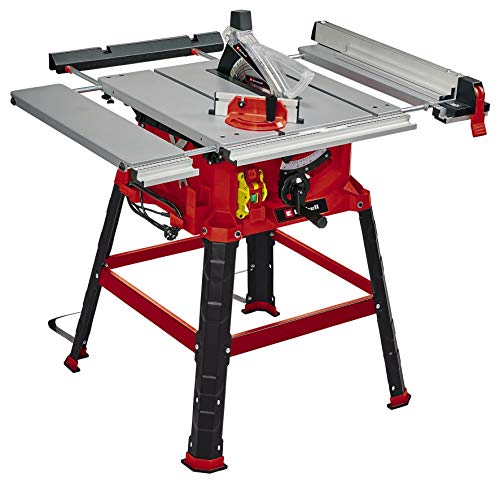 Einhell Tischkreissäge TC-TS 2225 U (2200 W, 80 mm Schnitthöhe, Ø 254 mm Sägeblatt, Tischverbreiterung, Winkelanschlag, Parallelanschlag, Schiebestock, Untergestell)