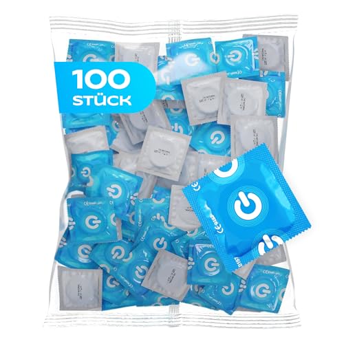 ON) Kondome Natural Feeling I 54 mm Breite I 100 Stück Packung I Premium Kondome natur I dünne 0,07 mm Wandstärke I Kondome vegan I Kondome für Männer I Condoms for men