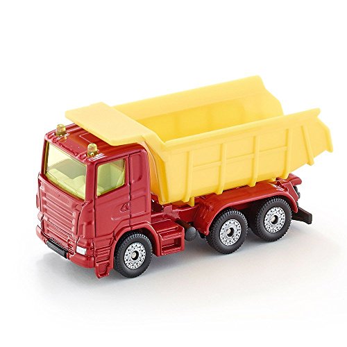 siku 1075, LKW mit Kippmulde, Metall/Kunststoff, Rot/Gelb, Kippbare Mulde