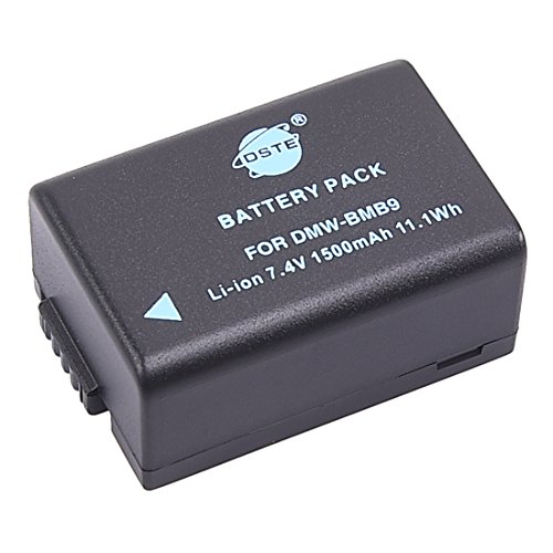 DMW-BMB9E DSTE Ersatz Batterie Akku Kompatibel für Panasonic DMW-BMB9, DMW-BMB9PP und Lumix DMC-FZ40, DMC-FZ45, DMC-FZ47, DMC-FZ48, DMC-FZ60, DMC-FZ62, DMC-FZ70, DMC-FZ150 Digital Kameras